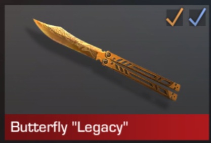 продажа предметов, вещей Бабочка легаси покупал за 2500 - Скины в Standoff 2